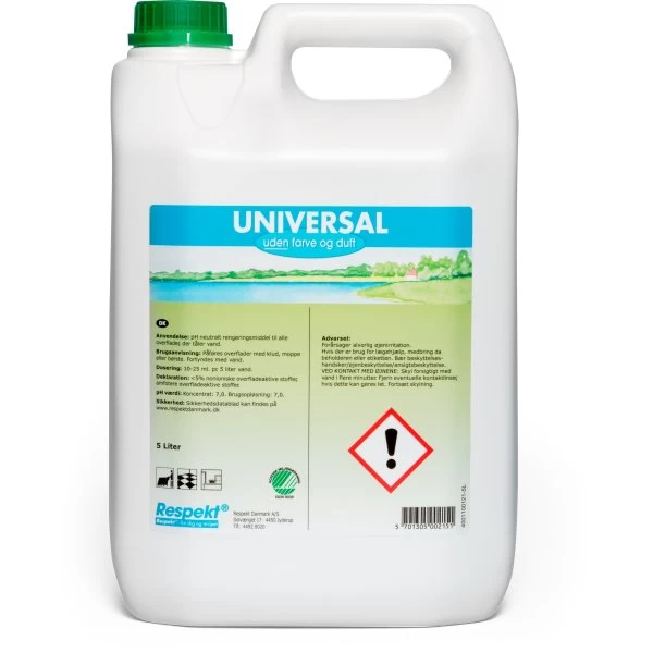 Respekt Universalrengøring | Uden Farve/duft | 5 L 3 Respekt Universalrengøring | Uden Farve/duft | 5 L