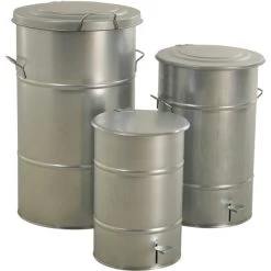 RETRO Affaldsbeholder 30 L, Fodpedal, Galvanisere -Rengøringsekspert retro affaldsbeholder 30 l fodpedal galvanisere 1