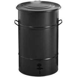 RETRO Affaldsbeholder 70 L, Fodpedal, Sort