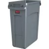 Rubbermaid Slim Jim Affaldsbeholder, 60 Liter, Grå 1 Rubbermaid Slim Jim Affaldsbeholder, 60 Liter, Grå -Rengøringsekspert rubbermaid slim jim affaldsbeholder 60 liter gra