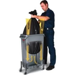 Rubbermaid Slim Jim Affaldsbeholder, 87 Liter, Grå 22 Rubbermaid Slim Jim Affaldsbeholder, 87 Liter, Grå -Rengøringsekspert rubbermaid slim jim affaldsbeholder 87 liter gra 8