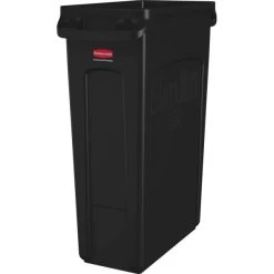 Rubbermaid Slim Jim Affaldsbeholder, 87 Liter,Sort