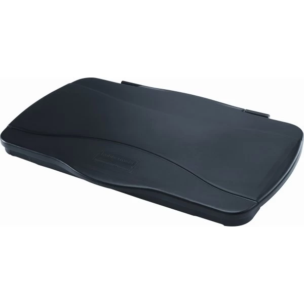 Rubbermaid Slim Jim Låg "Hængsel', Sort 3 Rubbermaid Slim Jim Låg "Hængsel', Sort