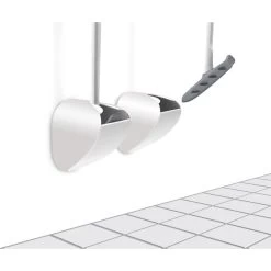 Sanimaid Seoul Ergo 2.0 Toiletbørste | Væg | Hvid