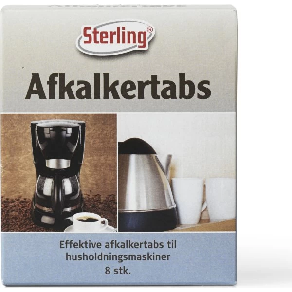 Sterling Afkalkertabs, 8 Stk. 3 Sterling Afkalkertabs, 8 Stk.
