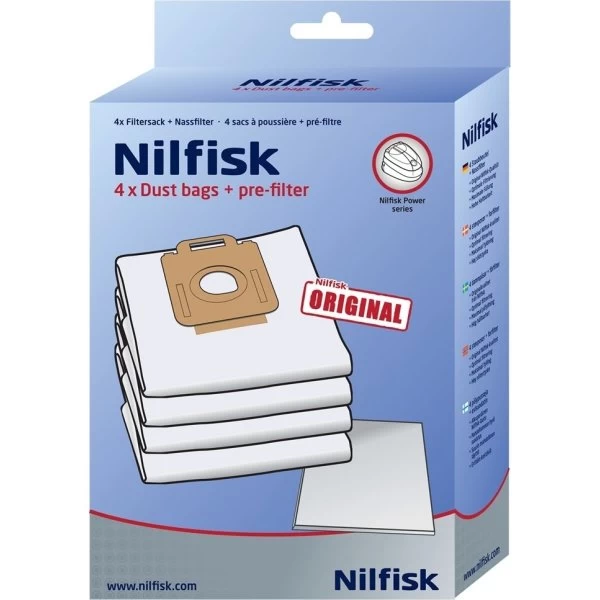 Støvsugerposer Nilfisk 4 Stk. Power 3 Støvsugerposer Nilfisk 4 Stk. Power