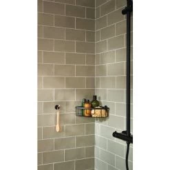 Tesa Aluxx Hjørnekurv Til Bruser | Sort -Rengøringsekspert tesa aluxx hjornekurv til bruser sort 2