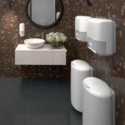 Tork B1 Affaldsspand | 50 L | Oval | Hvid 11 Tork B1 Affaldsspand | 50 L | Oval | Hvid -Rengøringsekspert tork b1 affaldsspand 50 liter oval hvid 4