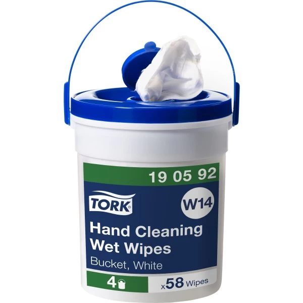 Tork W14 Wet Wipes Hænder | 58 Ark 4 Tork W14 Wet Wipes Hænder | 58 Ark - Billede 2