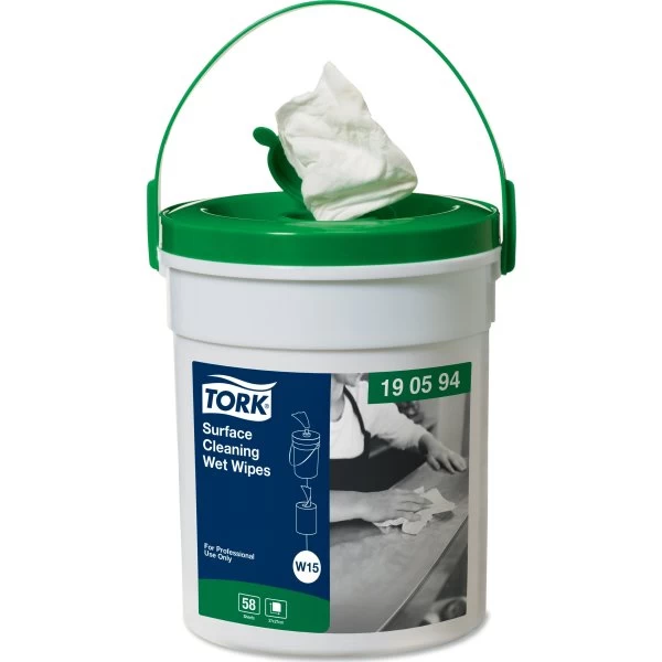 Tork W15 Wet Wipes Overflade | 58 Ark 4 Tork W15 Wet Wipes Overflade | 58 Ark - Billede 2