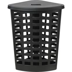 Boston Vasketøjskurv | Hjørne | Sort | 54 L
