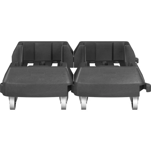 Vogn Rubbermaid Slim Jim Affaldsbeholder, Sort 5 Vogn Rubbermaid Slim Jim Affaldsbeholder, Sort - Billede 3