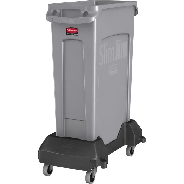 Vogn Rubbermaid Slim Jim Affaldsbeholder, Sort 6 Vogn Rubbermaid Slim Jim Affaldsbeholder, Sort - Billede 4